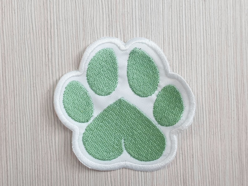 Dog Paw Patch Heart Paws patch Dog Lover patch Embroidered | Etsy