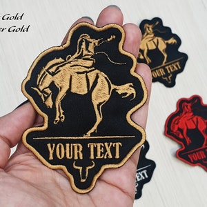 Custom Horse Rider Patch, Rodeo Name Patch, Cowboy Patch, Custom Embroidery, Custom Name Patch