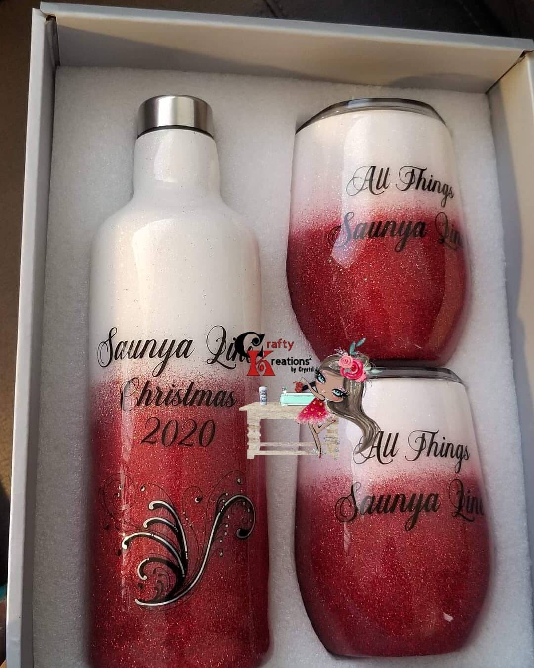 Wine Tumbler Gift Set Amazing Gift Etsy