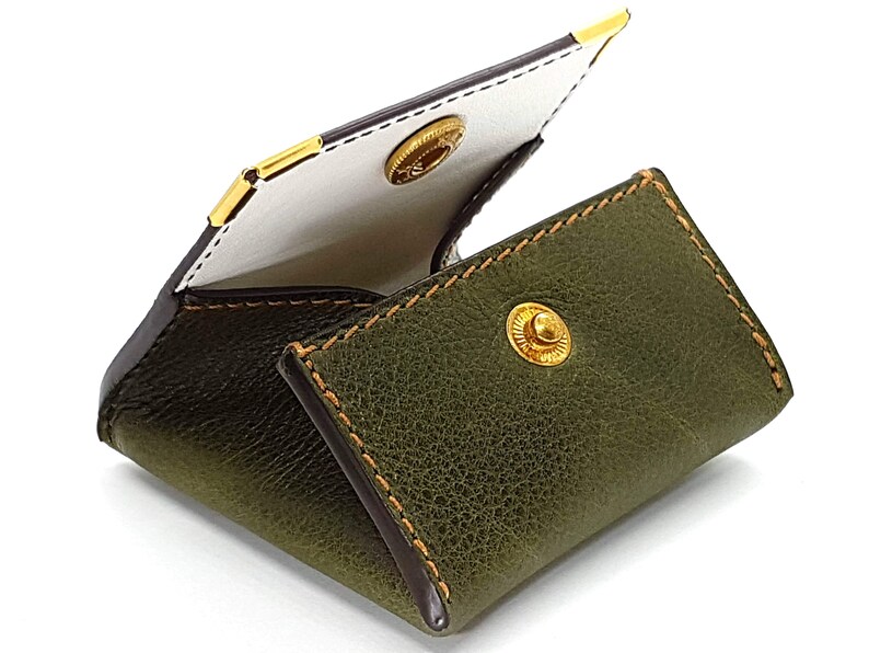 christmas gift ideas gifts made in France birthday black friday Hibiscus kosher kosher green leather wallet Christmas couples gift woman