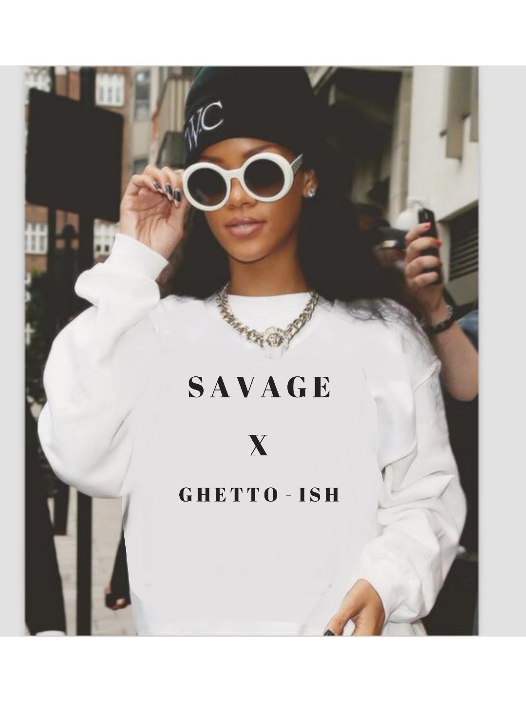 Hoodie Rihanna Sweatsuit Rihanna Vetements Style Hoodie Vetements