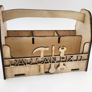 Caja de herramientas pequeña Contenedor Cortador láser de madera Archivo SVG Archivo Glowforge