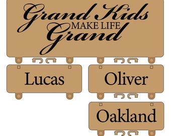 Grand Kids Sign Laser Cutter SVG File Glowforge File