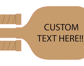 Pickle Ball Paddle Racket SVG File Easel Xcarve Ready Glowforge Ready