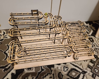 5/8 Marble Track Wood Laser Cutter SVG File Glowforge File