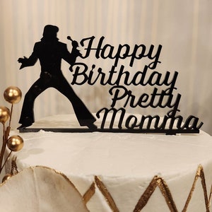 Elvis Cake Topper Laser Cutter Fichier SVG Fichier Glowforge