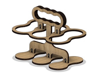 Paquete de 6 latas de cerveza Caddy Cortador láser Archivo SVG Archivo Glowforge (Descarga digital)