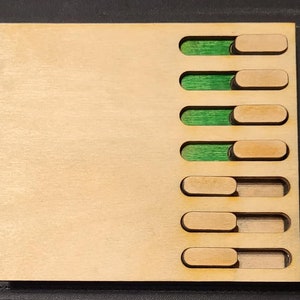 Wooden Todo Switch Plate Wood Laser Cutter SVG File Glowforge File