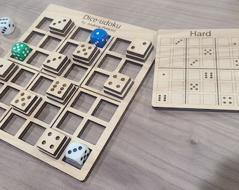 Dice-udoku Laser Cutter SVG File Glowforge File