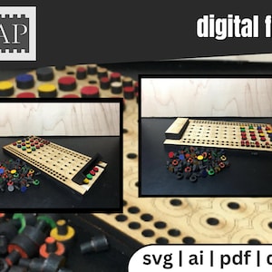 Master Minds jeu bois Laser Cutter fichier SVG fichier Glowforge