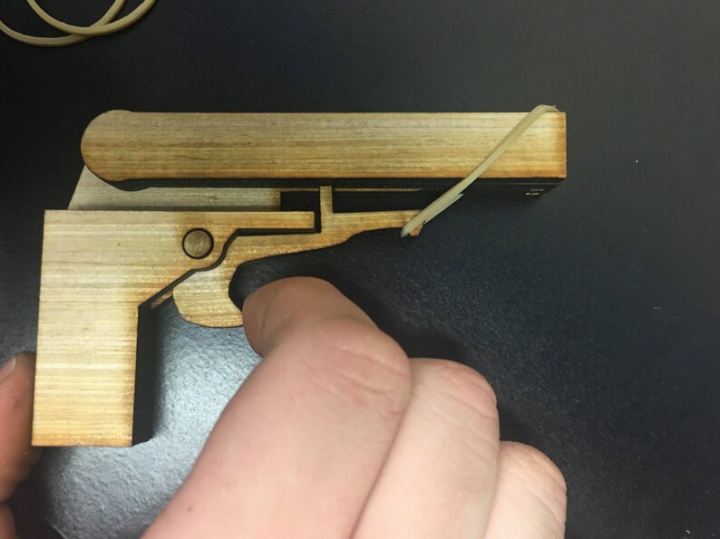 Wooden Gun File Cnc Laser Cutting File Etsy