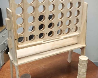 4 w rzędzie Połącz je CNC SVG Plik Easel Xcarve Gotowy