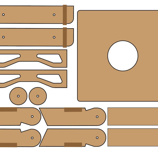 Air Mail Cornhole CNC SVG fichier chevalet Xcarve prêt