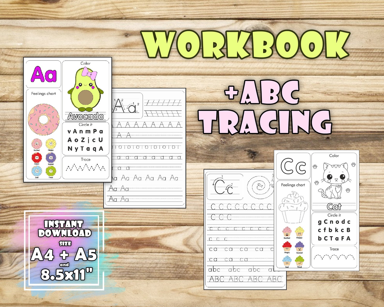 Preschool Learning Busy Book Tracing Alphabet Printable Etsy
