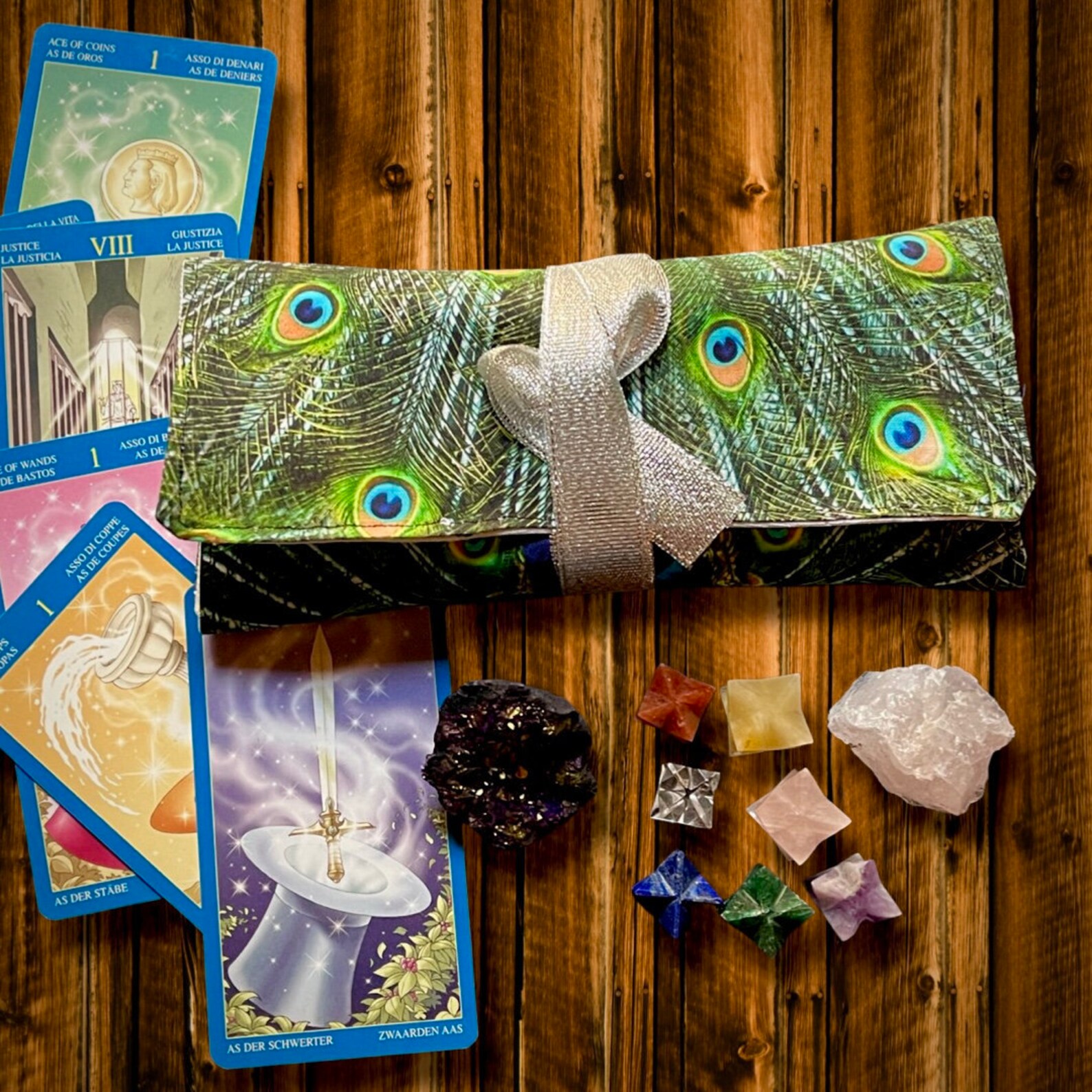 Tarot cards wrap // Oracle wrap // Tarot bag // Divination Etsy