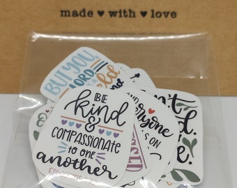 Bible Verse Sticker Pack #5 I 23 stickers I Bible Stickers Christian Stickers Journal Scrapbook