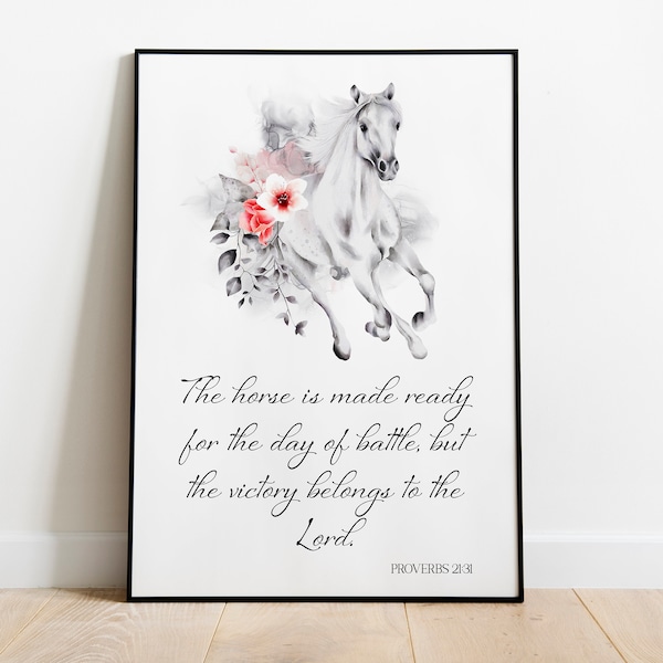 Horse Bible Verse Etsy