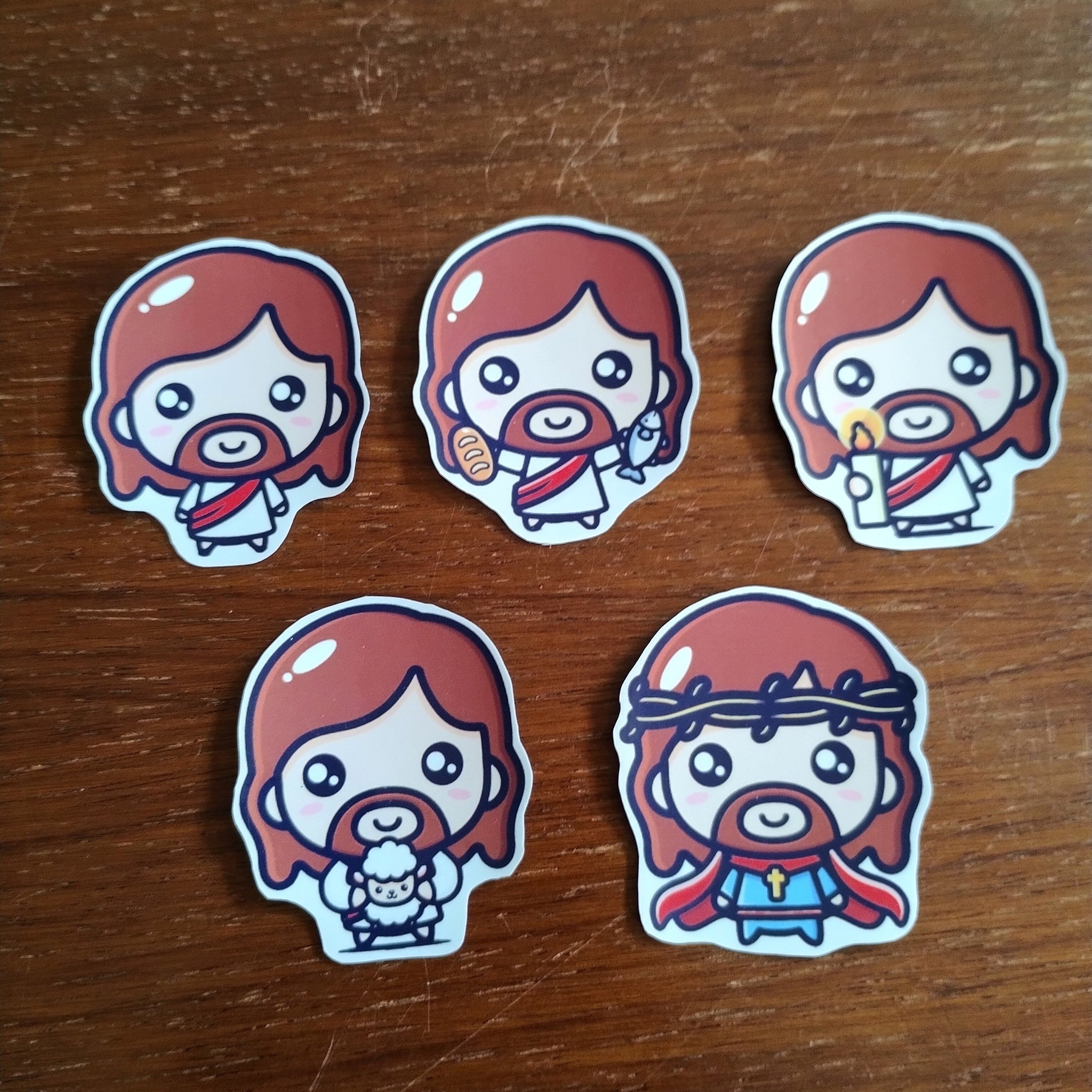 Cute Jesus Stickers Pack #1 I 15 Stickers I Bible Stickers Christian ...