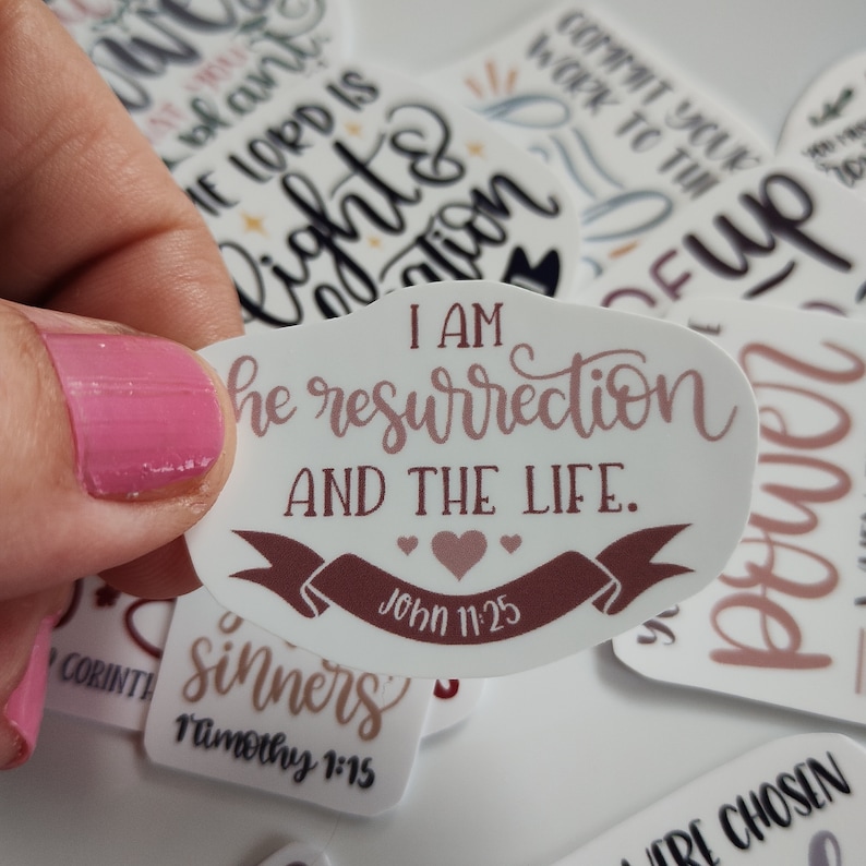 Bible Verse Sticker Pack #4 I 25 Stickers I Bible Stickers Christian ...