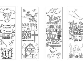 Colouring Bible Verse Bookmarks Printable I Romans I Scripture Colouring Bookmarks I Bible Journal Bookmarks I Bible Colouring Sheet