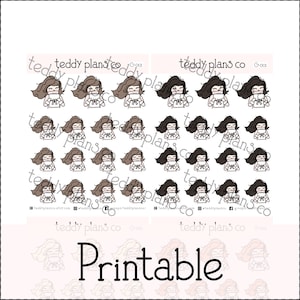 Planner Girls | Printable Planner Stickers (G-001)