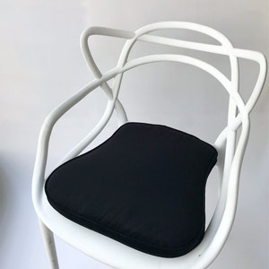 Kartell Masters Chair Cushion – Velvet Upholstery Seat Pad 1.5" Thick