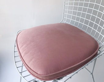 BERTOIA style metal set Chair Cushion, velcro stripe 1.5&quot; (4cm) thick