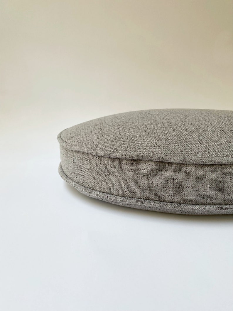 Chair Cushion Pad Round 2 thick 5cm ulphostery linen fabric zdjęcie 2