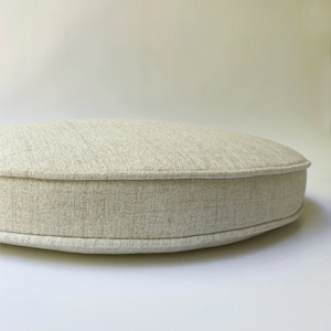 Chair Cushion Pad Round 2 thick 5cm ulphostery linen fabric image 1