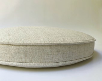 Chair Cushion Pad Round  2" thick (5cm) ulphostery linen fabric