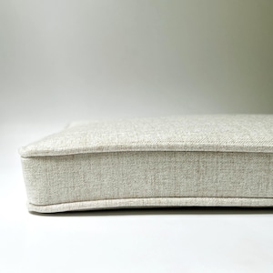 Chair Cushion with Ties, Square Indoor Seat Pad 2&quot; thick (5cm) ulphostery linen