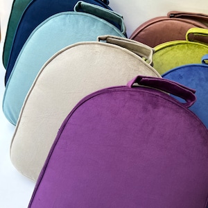Tolix Chair Cushion: 2" Thick Polyester Velvet Seat Pad