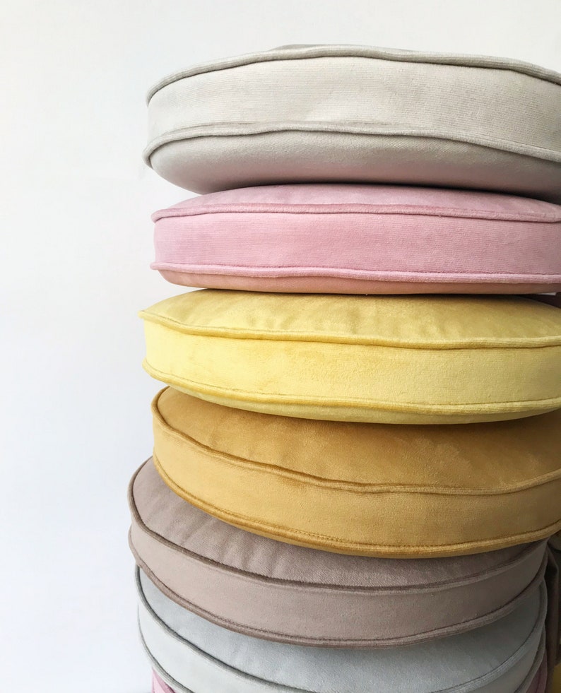 ROUND Chair Cushion Pillow Chair 50cm Diameter X 5 Cm High Etsy