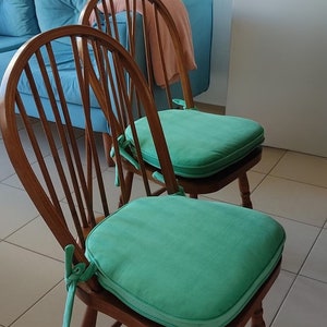 Aangepaste stoelkussens van 4 cm dik, fluwelen anti-vlek afbeelding 7