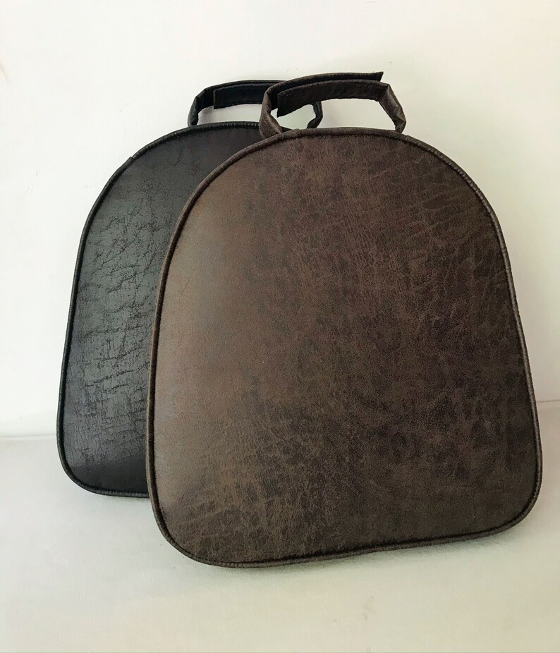 TOLIX faux leather Metal Chair Cushion Tolix Chair PIllow Faux Etsy