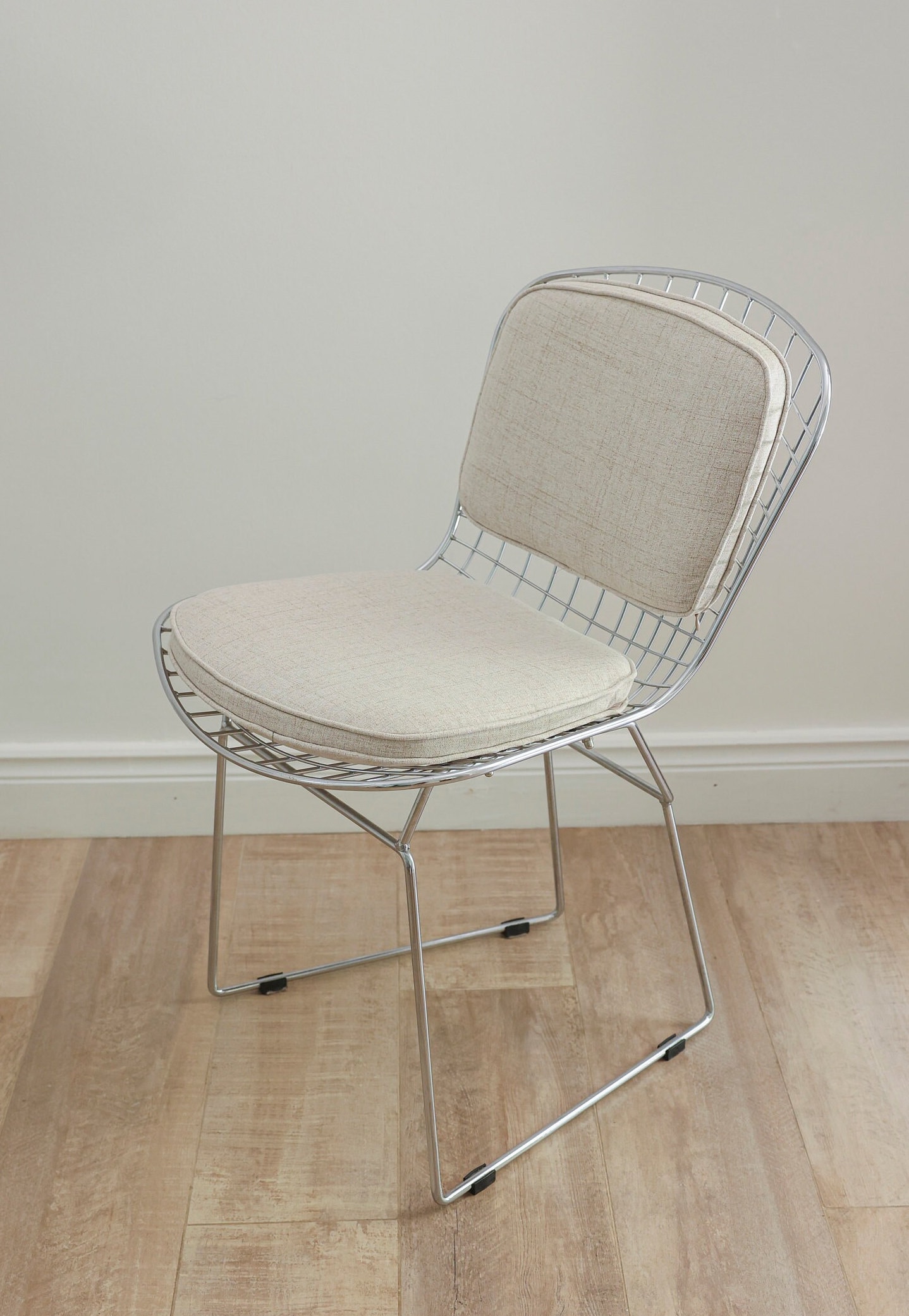 Seat and Backrest Cushions for Harry Bertoia Style Chair - Linen Anti-Stain Fabric