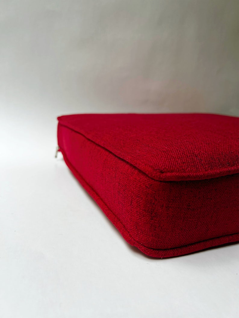 Coussin de chaise avec attaches, coussin d'assise intérieur carré 3 po. d'ÉPAISSEUR image 7