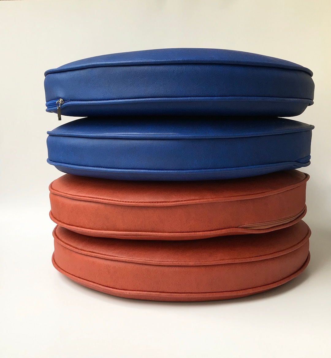 Chair Cushion Pad Round 2 Thick 5cm Indoor Seat Pad Upholstery Faux