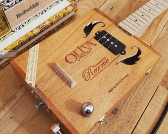 Oliva electric cigar box guitar