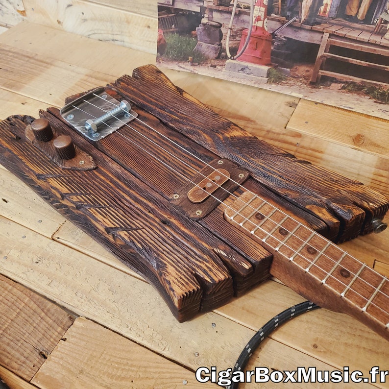 Solid Body Cigar Box Guitar palette Wood Etsy