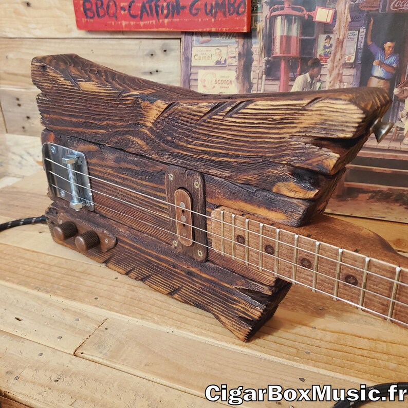 Solid Body Cigar Box Guitar palette Wood Etsy