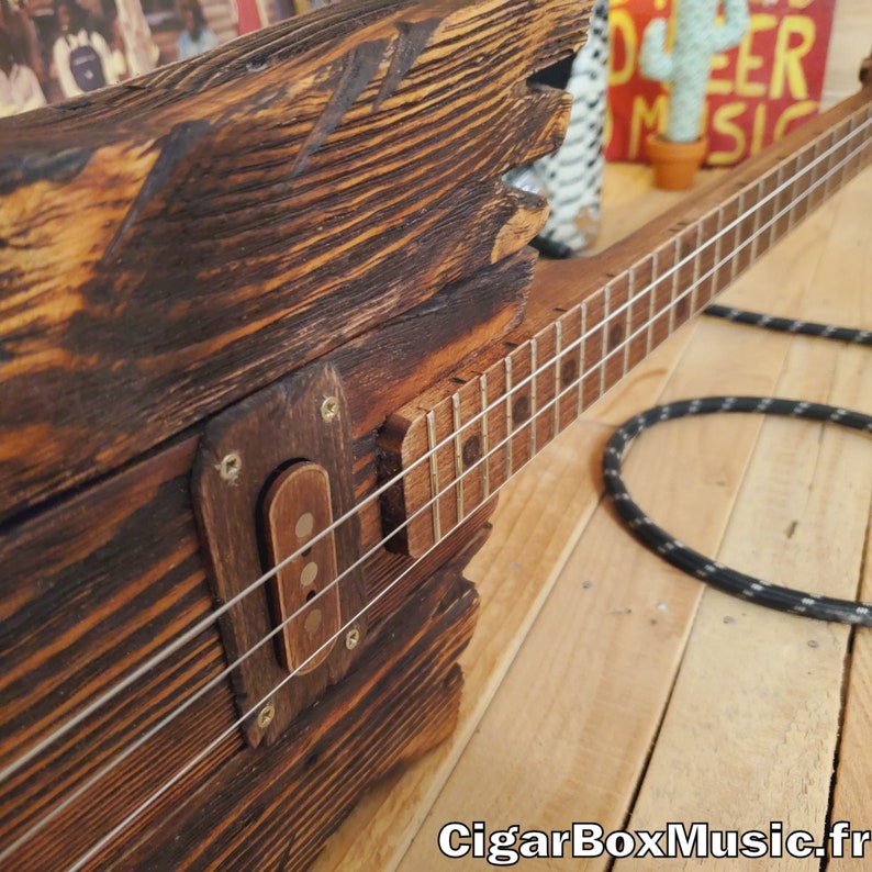 Solid Body Cigar Box Guitar palette Wood Etsy