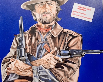Portrait époustouflant à grande échelle de la légende Clint Eastwood - 'I Reckon So'