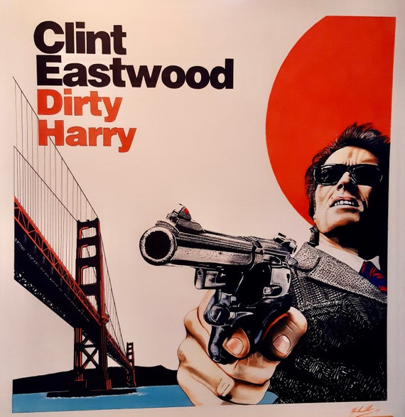 DIRTY HARRY Inks & Pencil Artwork Classic Movie Starring Clint