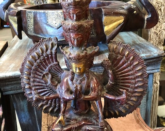 Avalokiteshvara Buddha Thousand arms, Budha Sculpture, Holistic Home, Home Sweet Home, Altar Brass Statue