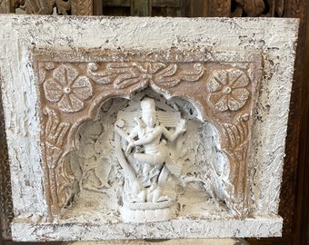 Vintage Natraja Shiva Stone Sculpture, Transformation Energy Stone Shiva Tandav Dance, Spiritual Statue, Wellness Home Decor