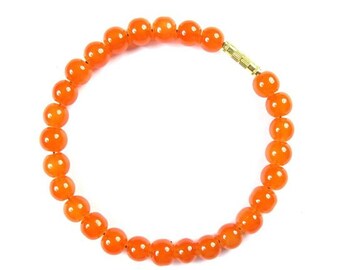 Amber Stone Boho Bracelet Handmade Meditation Wrist Mala Yoga Gift