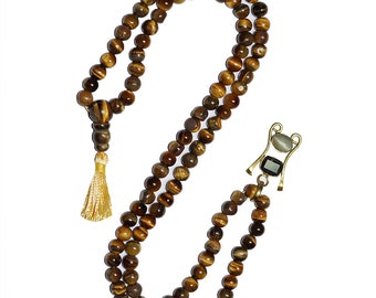 Mala Beads, Rahu Ketu Kundalini Pendant, Mindful Mala Beads, Tiger Eye Healing Stones, Powerful Yoga Necklace