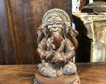 Musical Ganesha With Manjeera Playing Statue Religious Lord Sculpture God of Success
