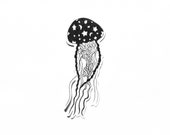 Items Similar To Jellyfish Celestial Galaxy Sticker Space